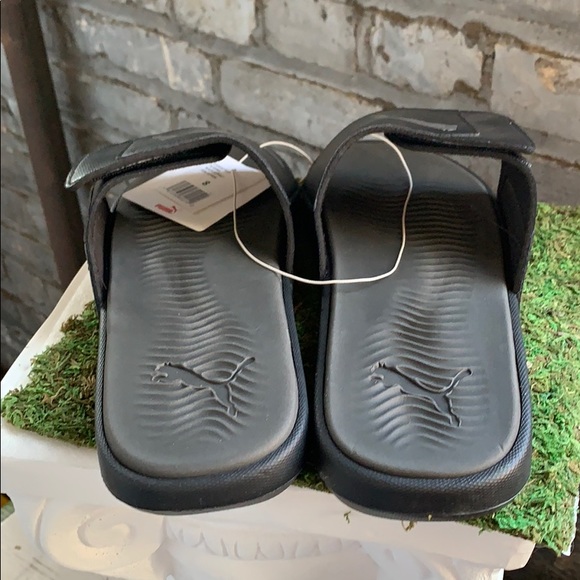NWT PUMA men’s Starcat Tech Slide Black Sandal - Picture 3 of 4